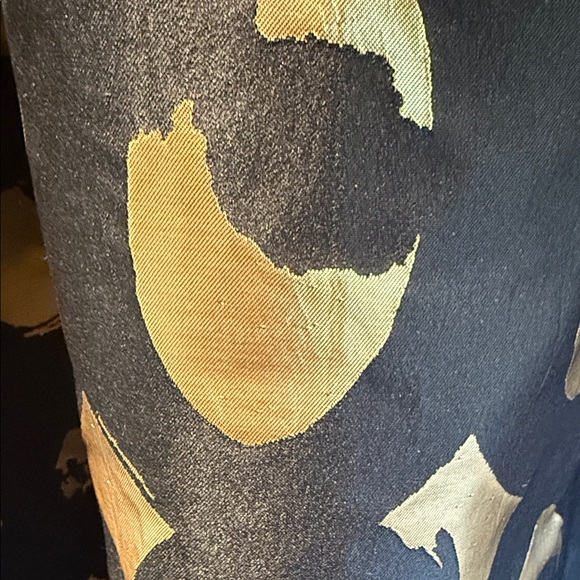 Marimekko Elegant Black and Gold Women's Skirt - Picture 2 of 5